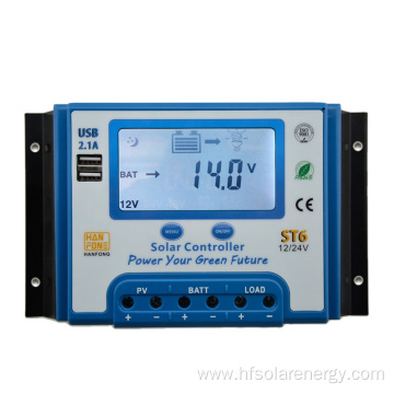 30A 12V/24V Pwm Solar Charge Controller With Screen